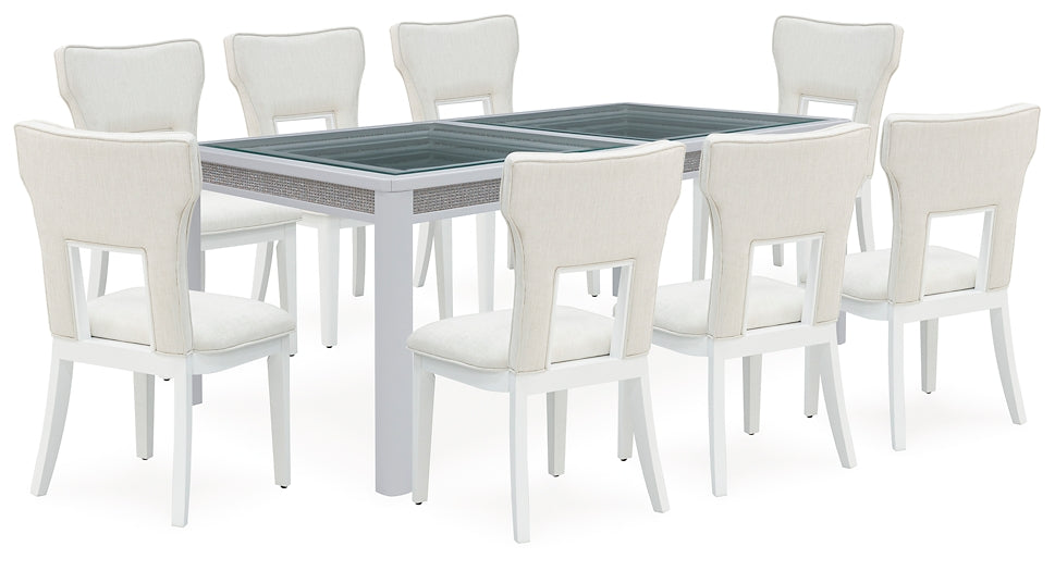 Chalanna Dining Table and 8 Chairs
