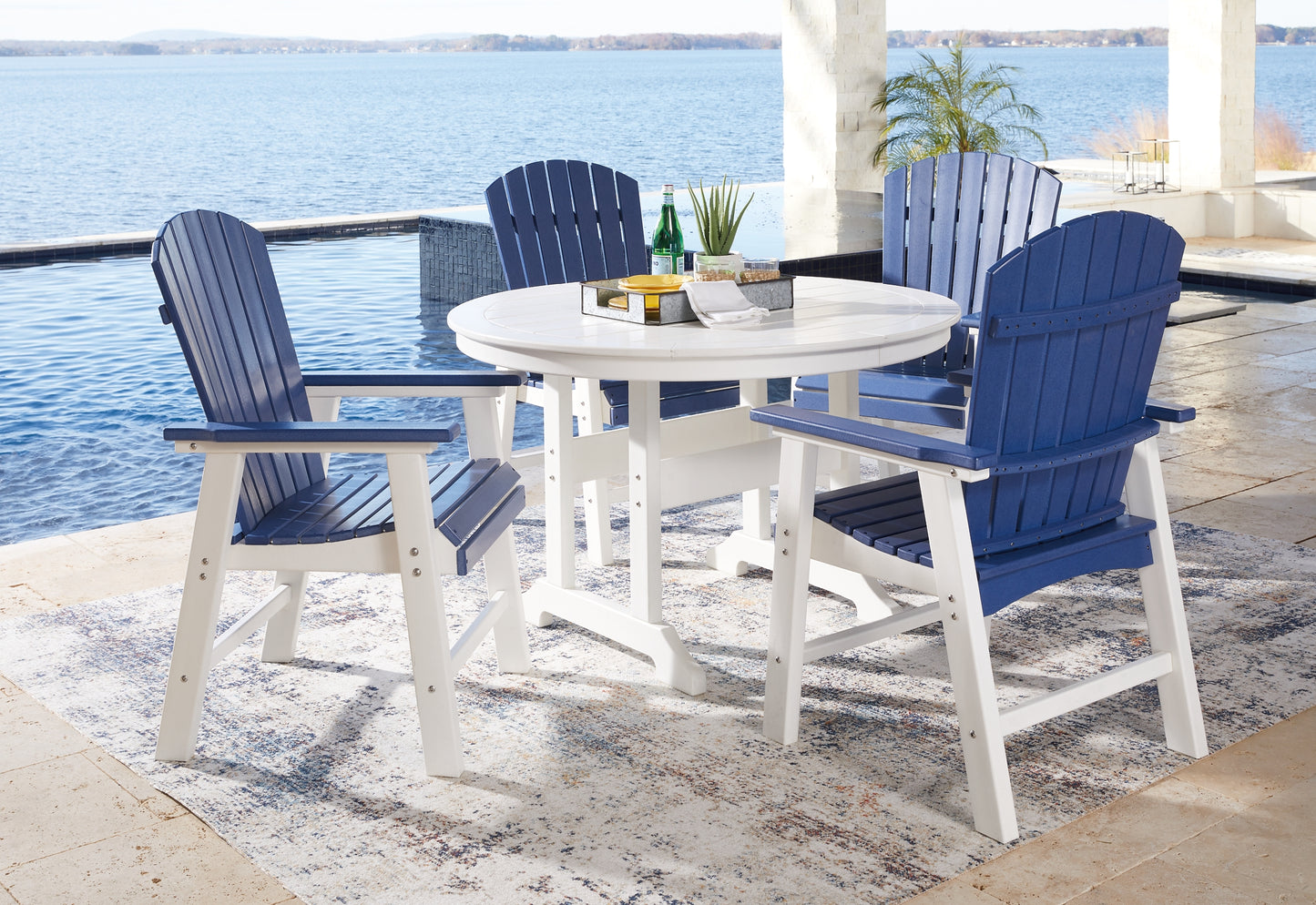 Toretto Outdoor Dining Table and 4 Chairs