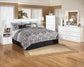 Bostwick Shoals King/California King Panel Headboard with Mirrored Dresser, Chest and 2 Nightstands